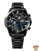 EDF-21005A-ER Solar Black Analog Watch.