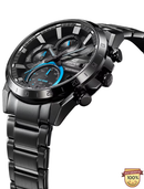 EDF-21005A-ER Solar Black Analog Watch.