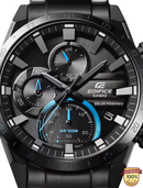 EDF-21005A-ER Solar Black Analog Watch.