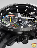 EDF-21002A-ER Solar Black Analog-Watch.