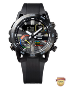 EDF-21002A-ER Solar Black Analog-Watch.