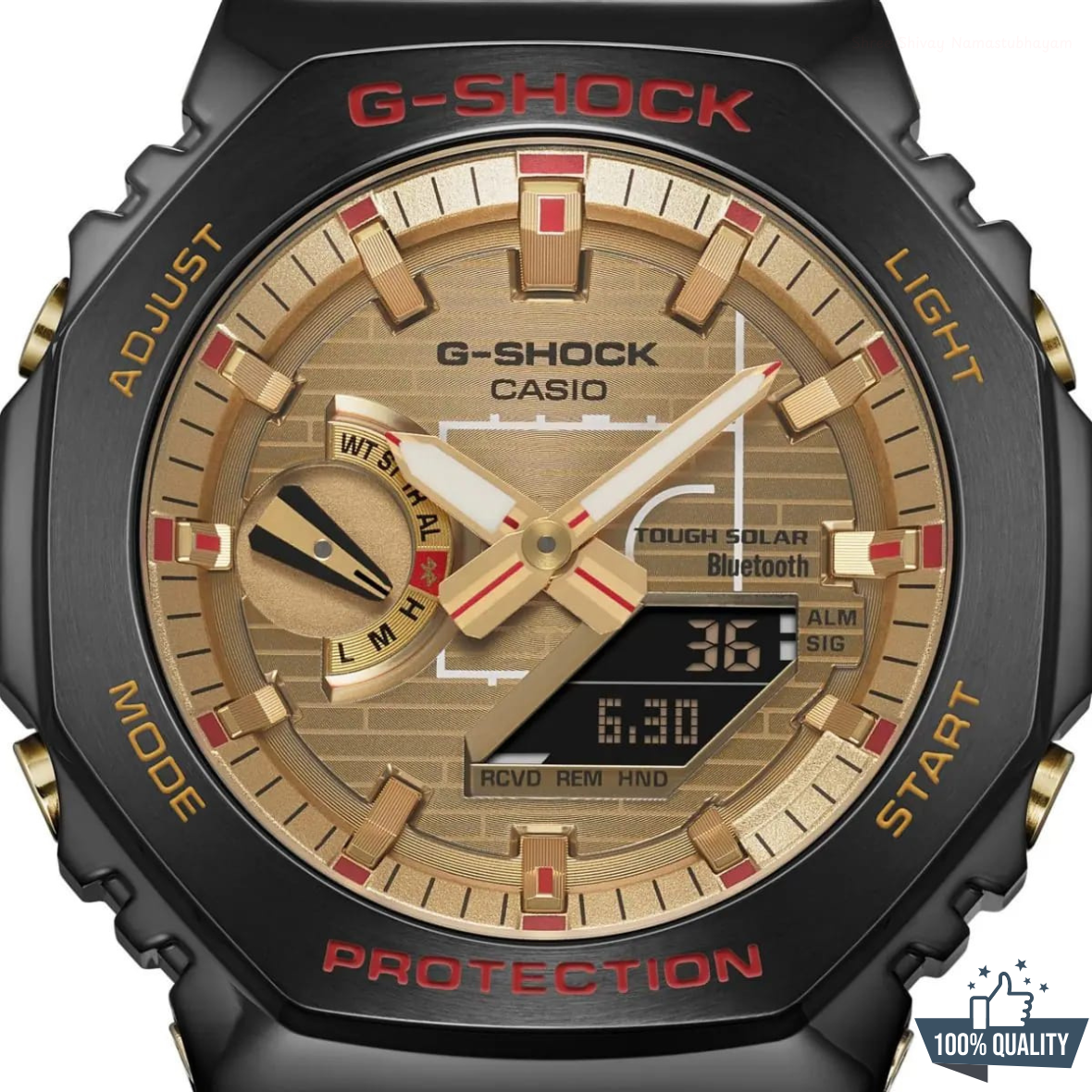 G-210012 Premium Black Golden Watch - Image 6