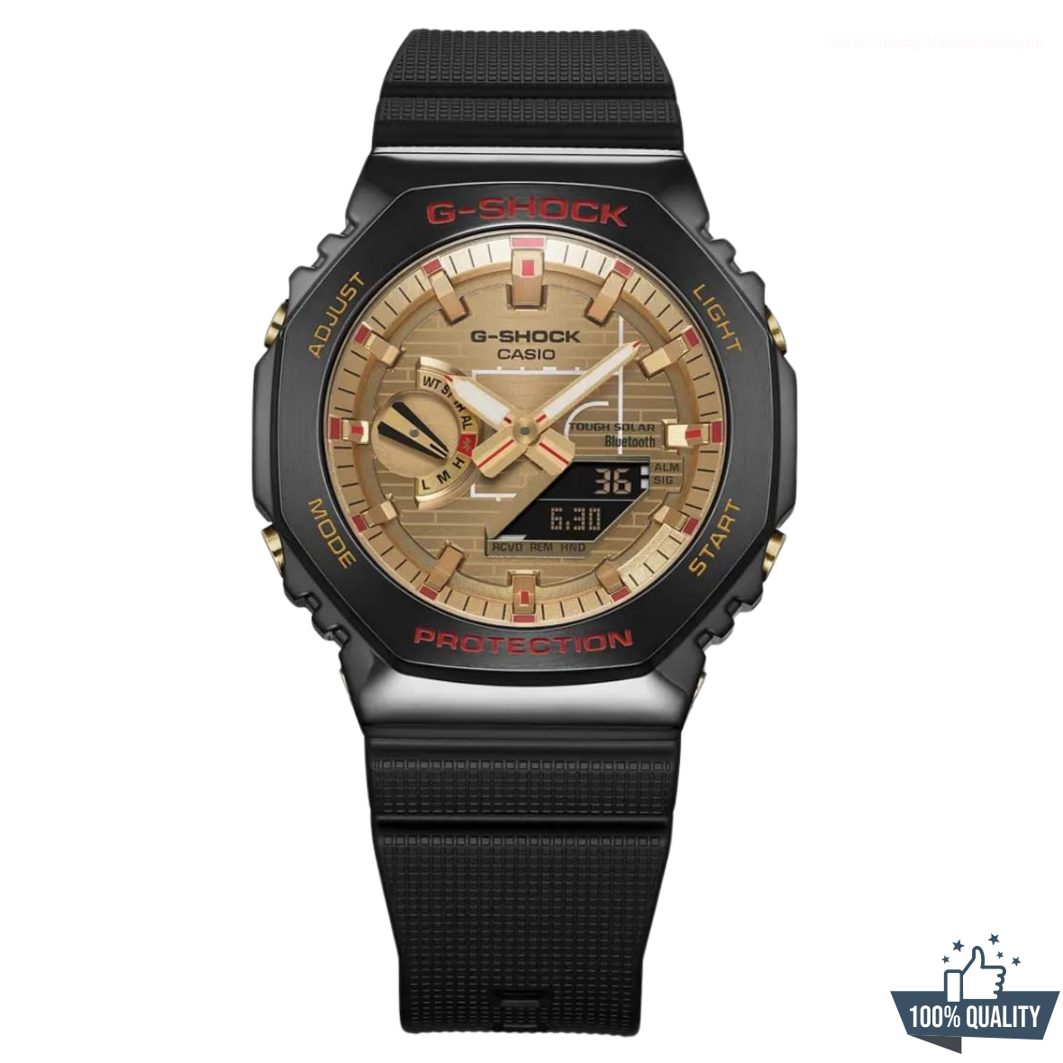 G-210012 Premium Black Golden Watch